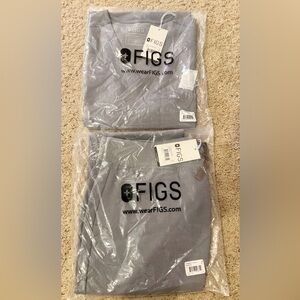 Brand New FIGS in shade: Space Grey. Scrub Set in Package with Tags.